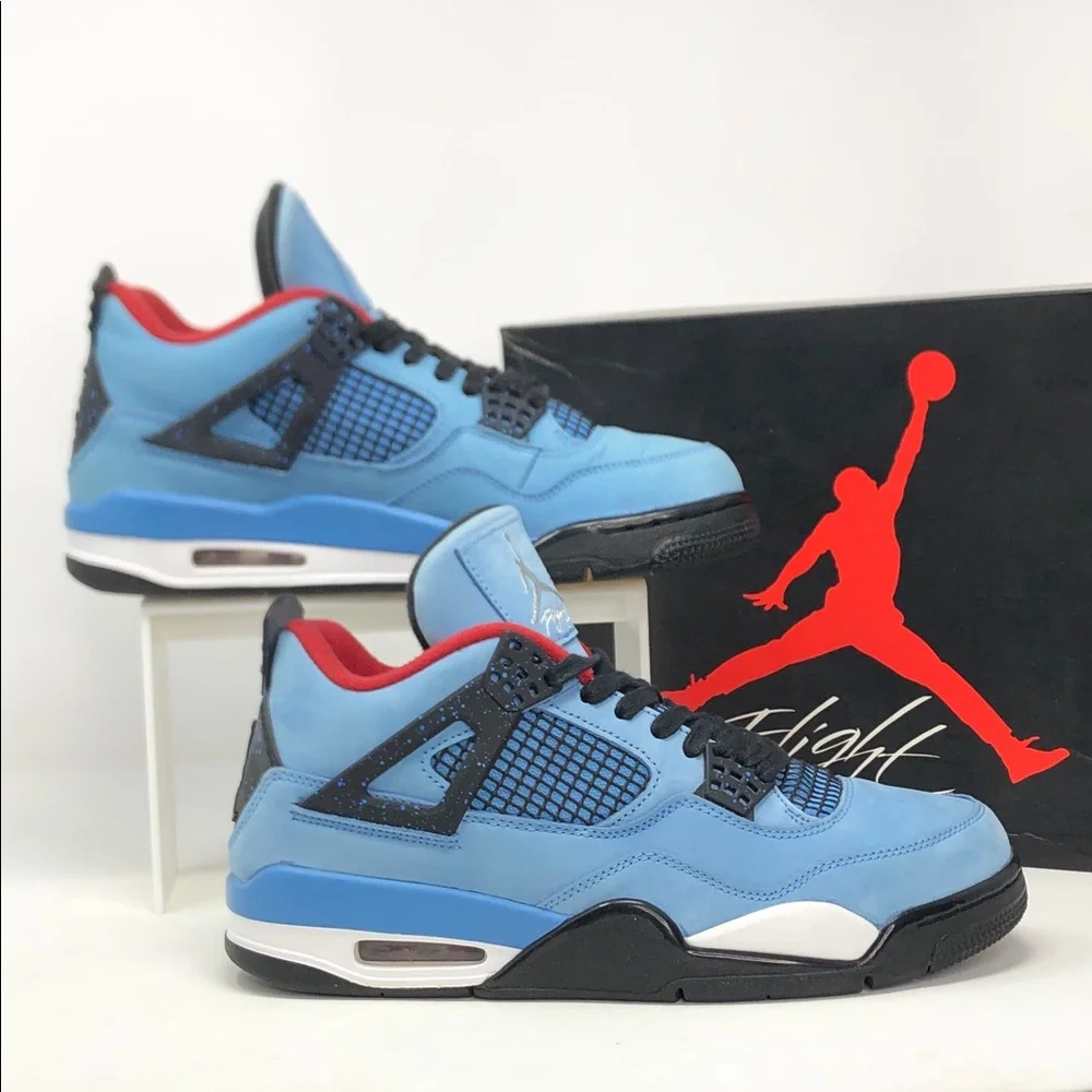 Nike Air Jordan 4 x Travis Scott Cactus Jack 308497-406 Men’s Sneakers - Size 9