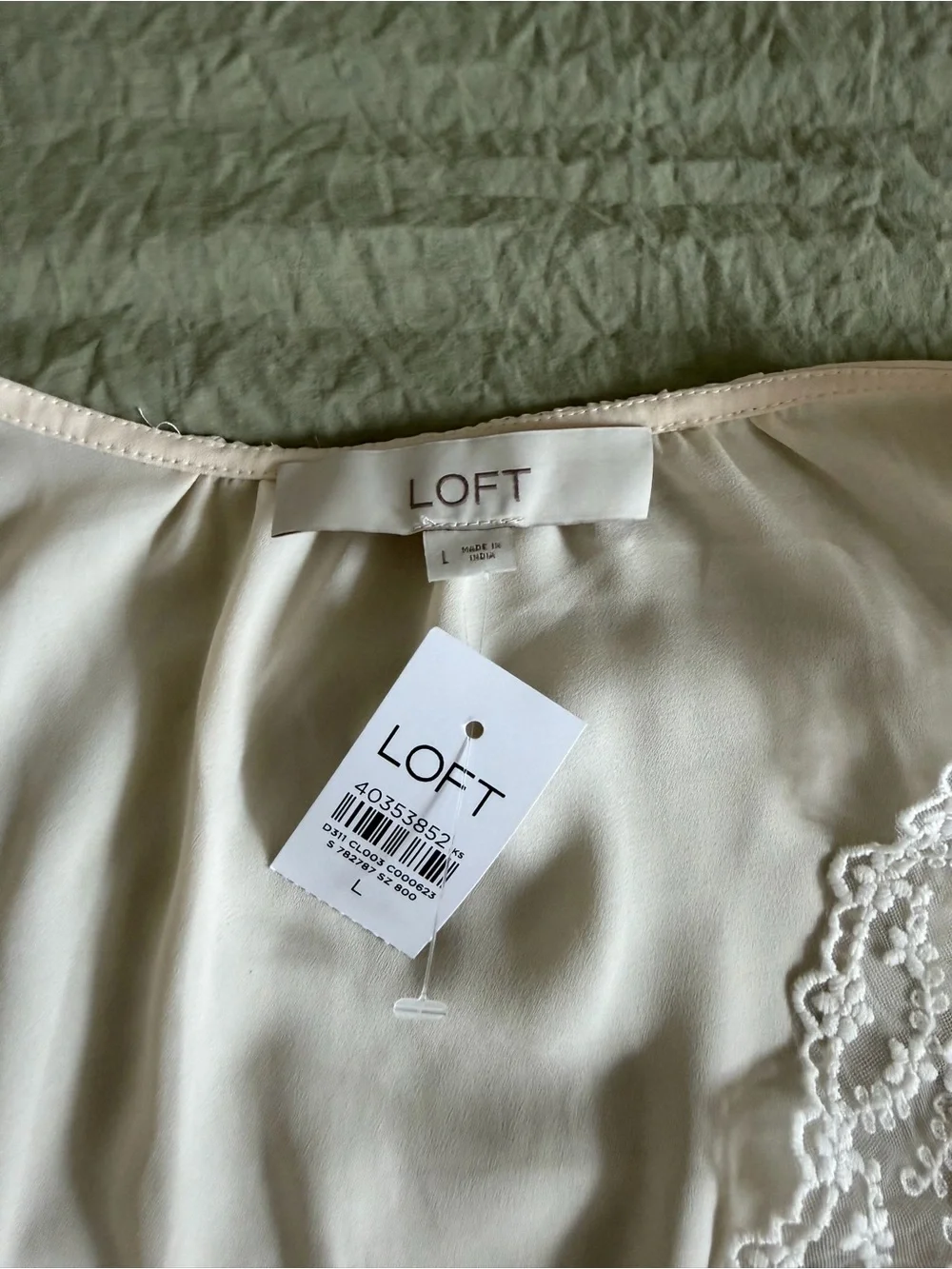 LOFT sheer cream