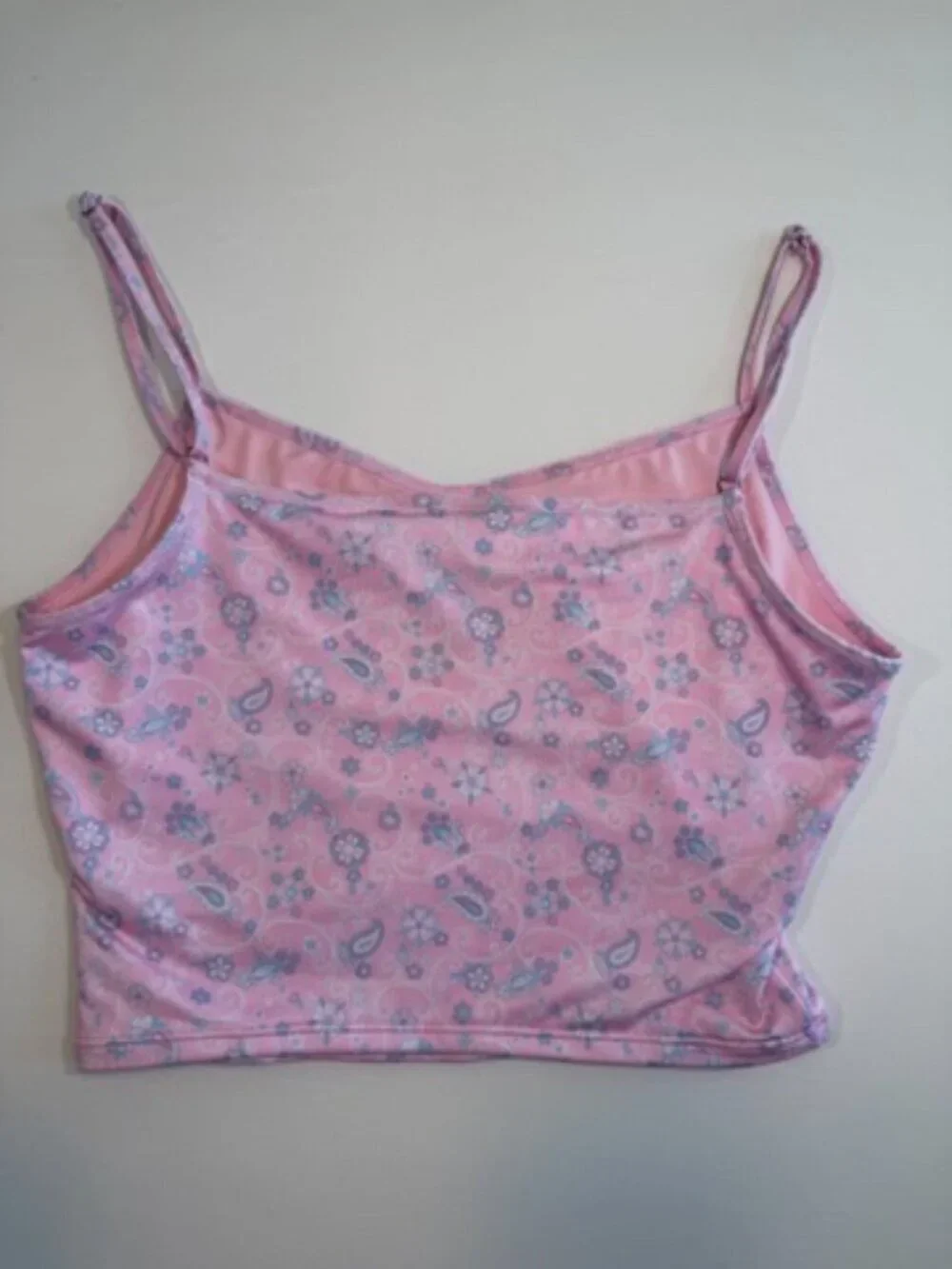 FRANKIES Bikinis x Victorias Secret PINK Paisley Cami Swim Top Large