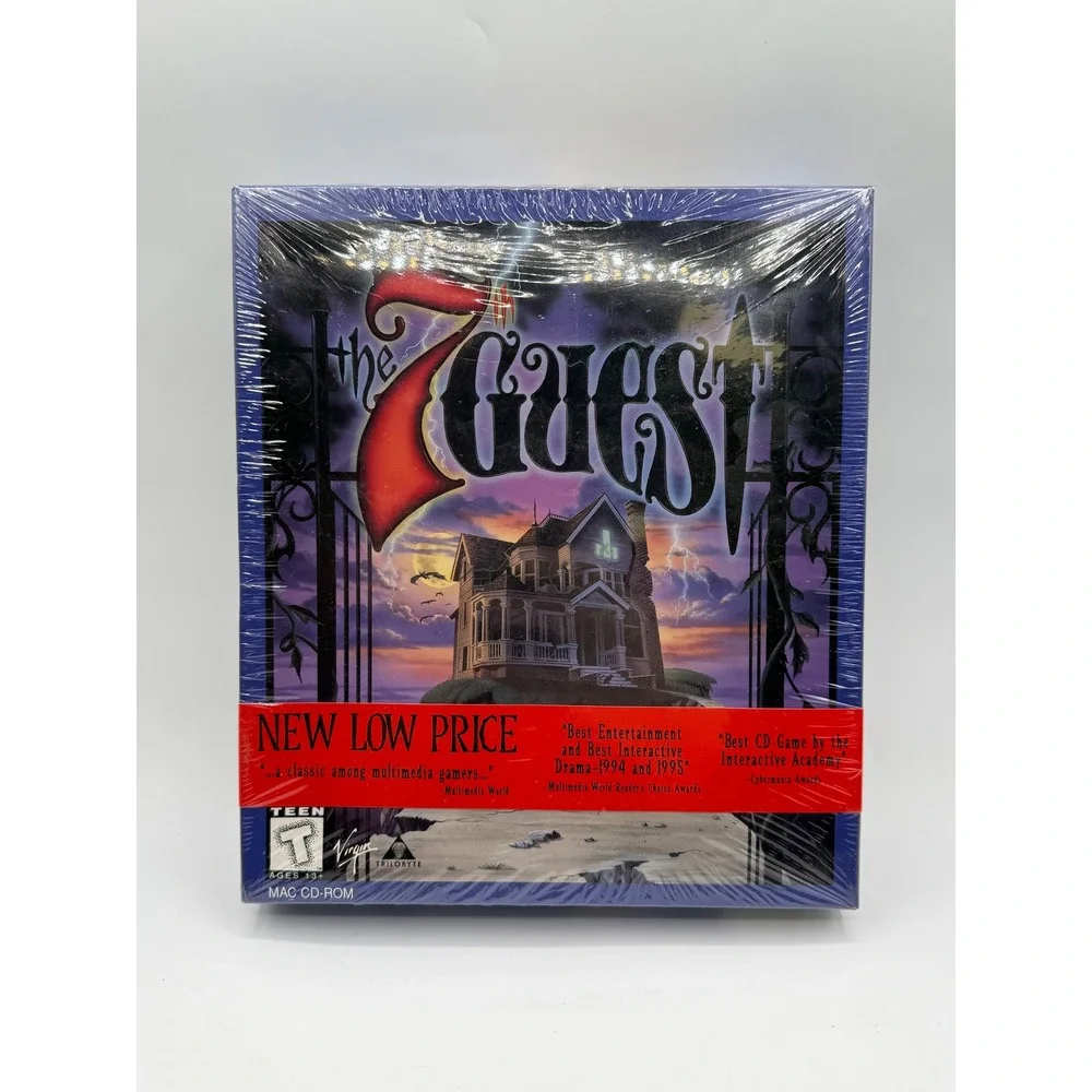 The 7th Guest‎ Mac CD-ROM Big Box Mystery Game Virgin Trilobyte Factory Sealed