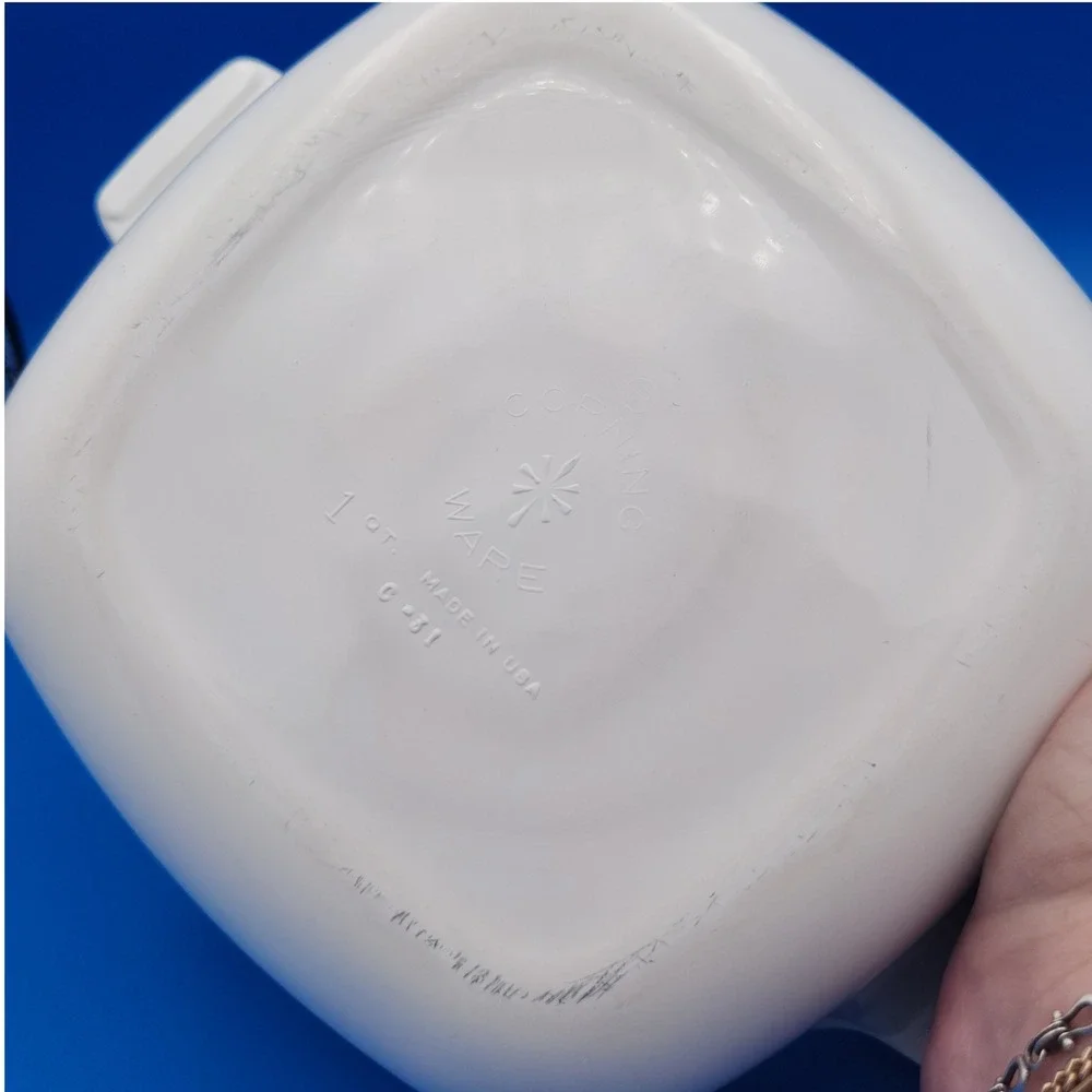 Vintage 1959 Corning Ware Blue Cornflower 1 Quart Casserole Dish C-31
