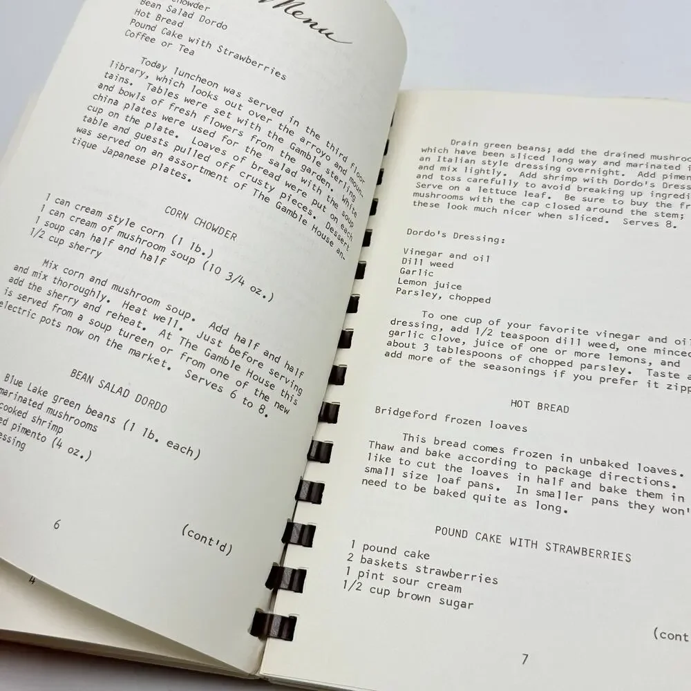 Unbranded luncheon menus