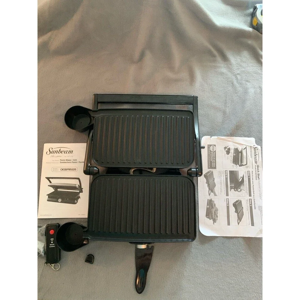 Sunbeam 2-in-1 Panini Maker & Grill Never Used New No Box CKSBPM5020