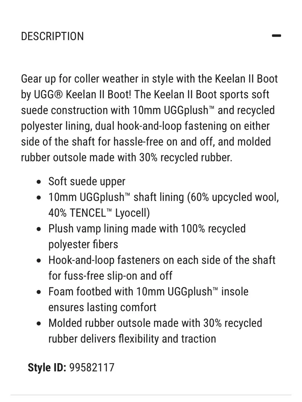 UGG kids keelan