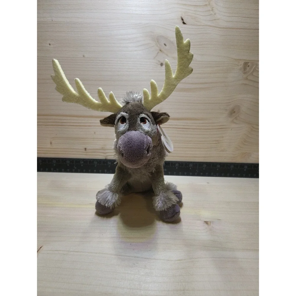 TY Sparkle Disney Frozen SVEN‎ the Reindeer Gray Soft Beanie Baby 6