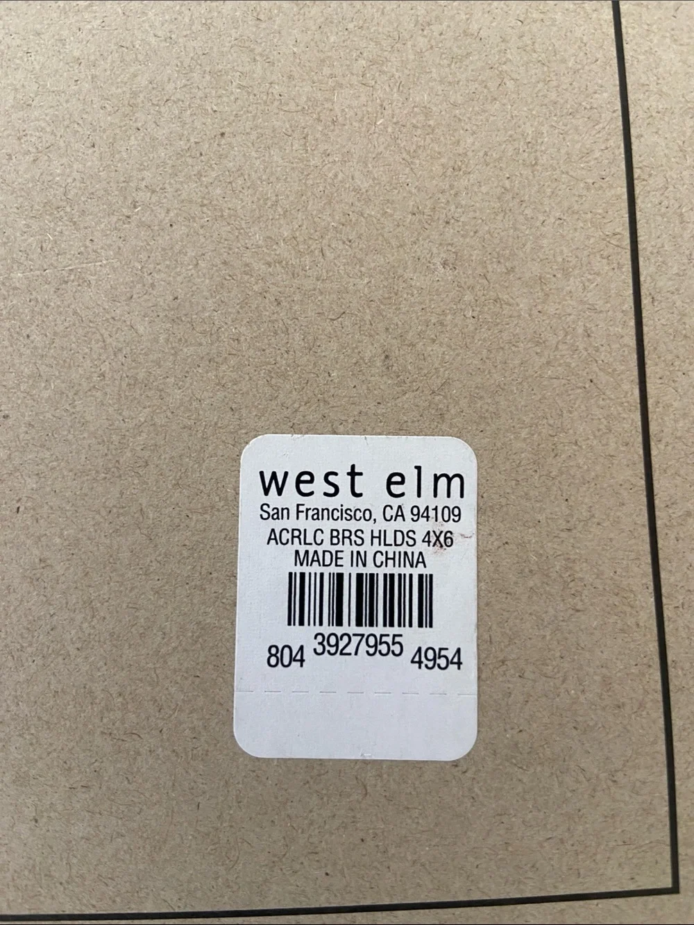 West Elm Girl Friday Modern Acrylic Frame