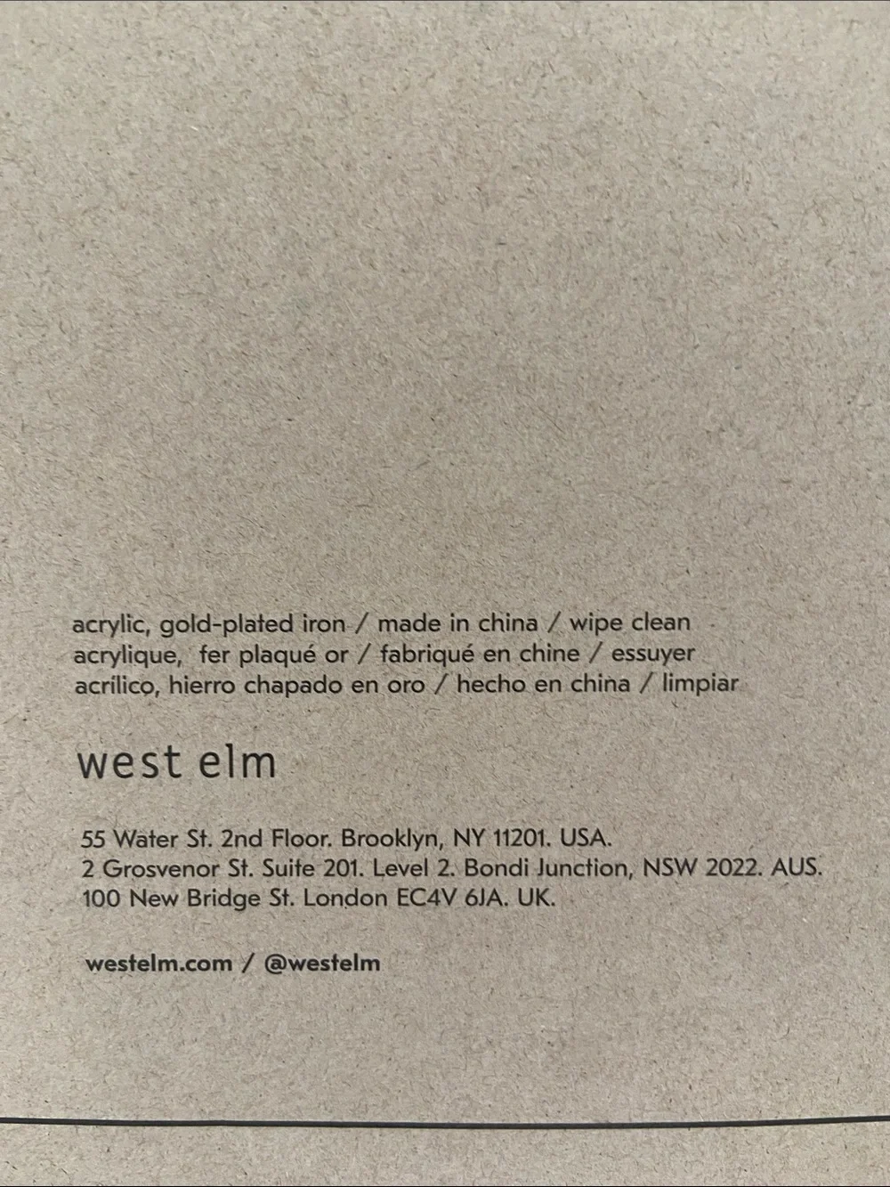 West Elm Girl Friday Modern Acrylic Frame
