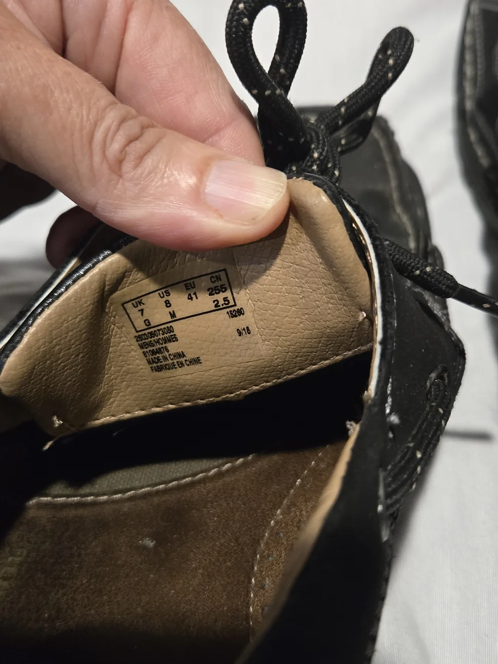 Clarks black leather