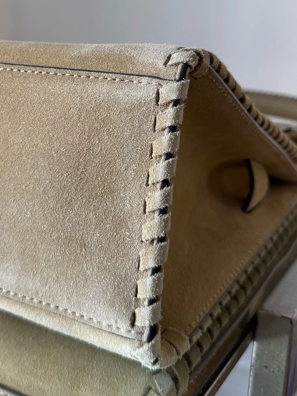 Tory Burch LEE RADZIWILL LARGE SUEDE SHOULDER BAG $1,260