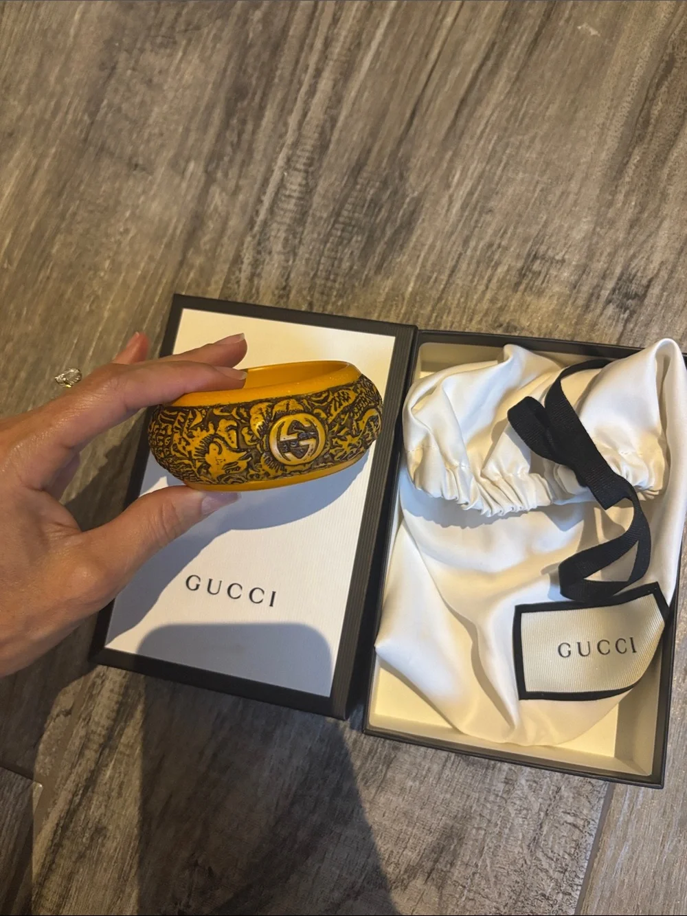 Gucci authentic carved