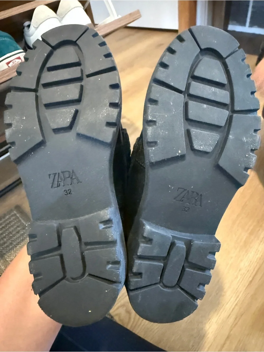 Zara Black Kids Leather Penny Loafers