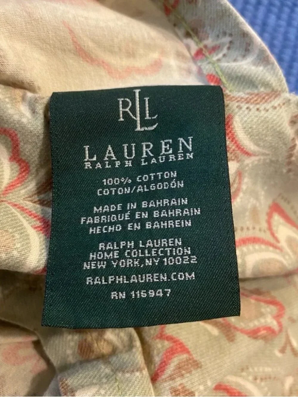 Lauren Ralph Lauren pillow sham