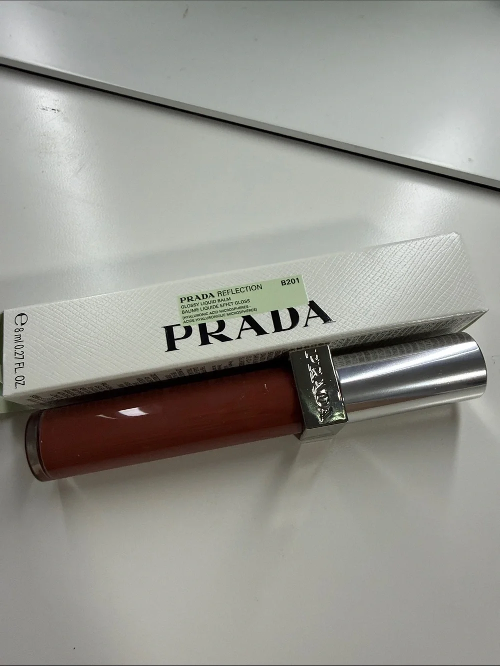 Prada glossy lip