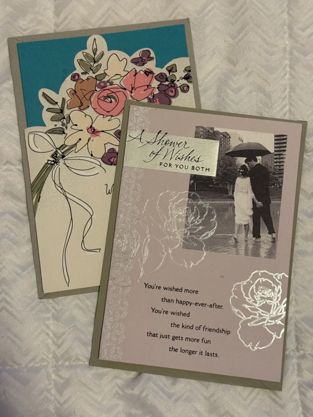 🌻 Bundle of 2 Hallmark Wedding Cards