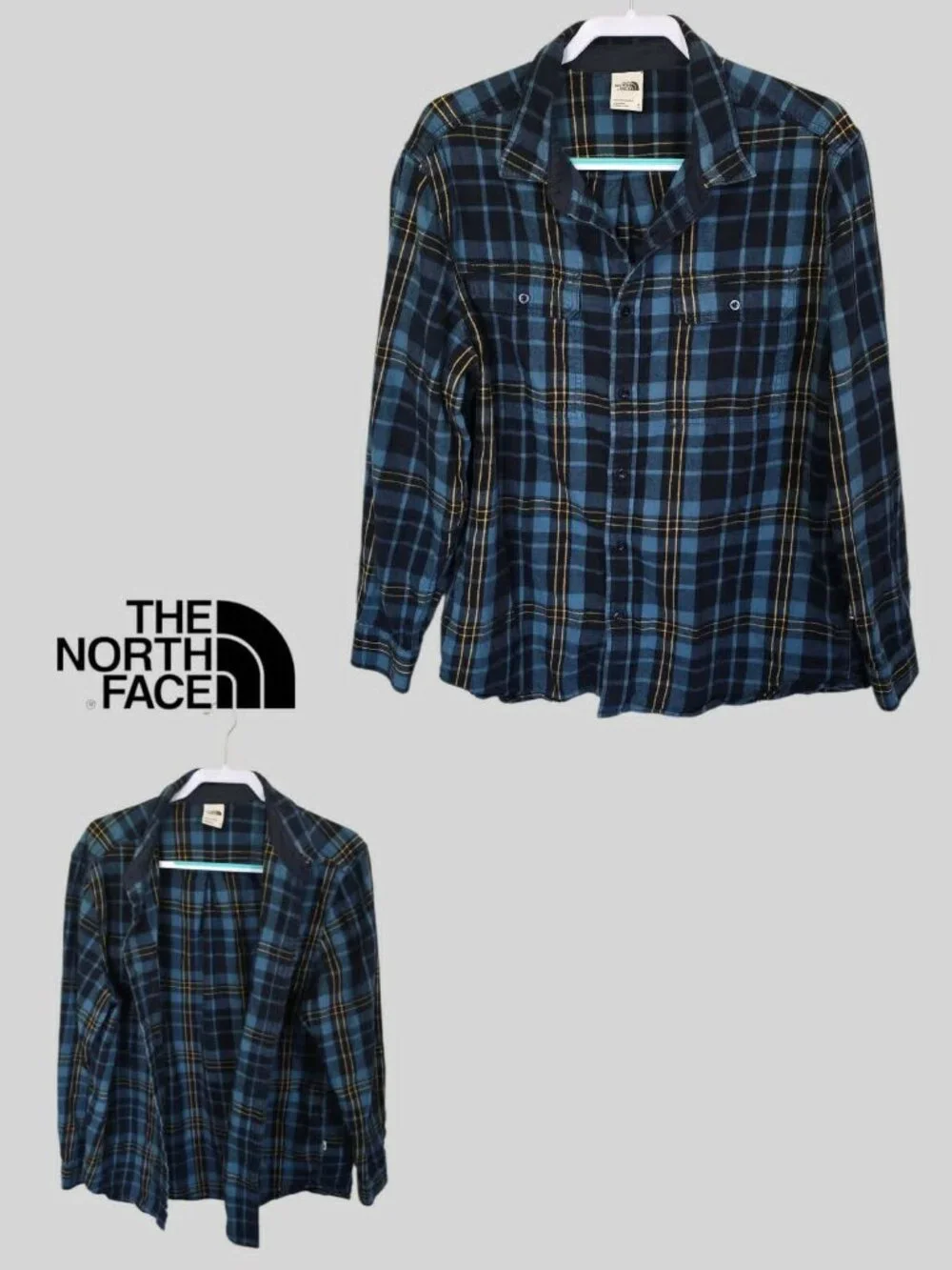 The North Face Arroyo PLaid Flannel Longsleeve Button Down Shirt Casual Mens XL