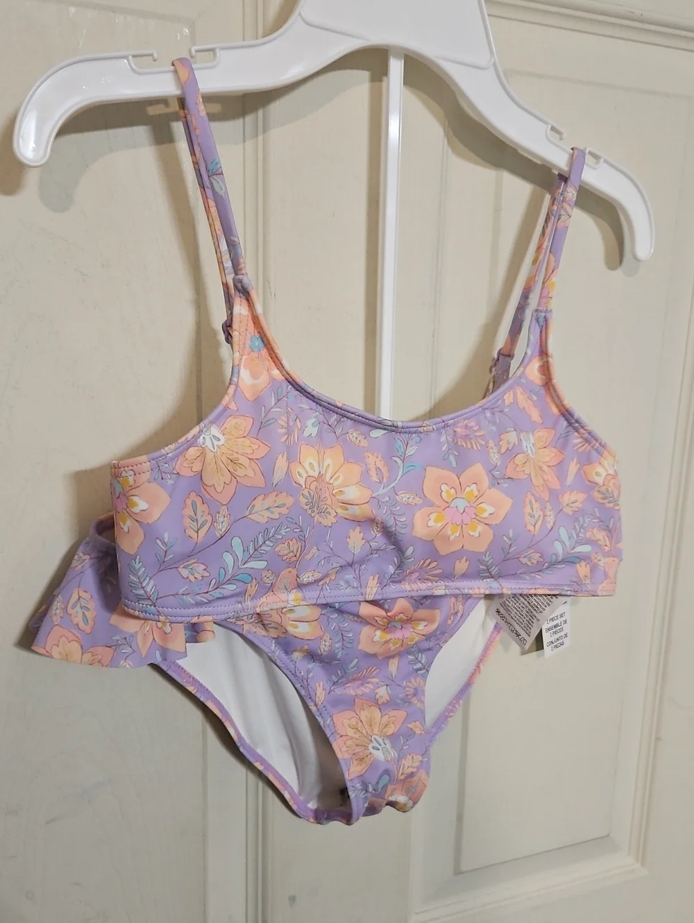 BILLABONG GIRLS PEACEFUL LILAC 2 PIECE HIDEAWAY HIPPIE: BIKINI SET: NWT: SIZE 14