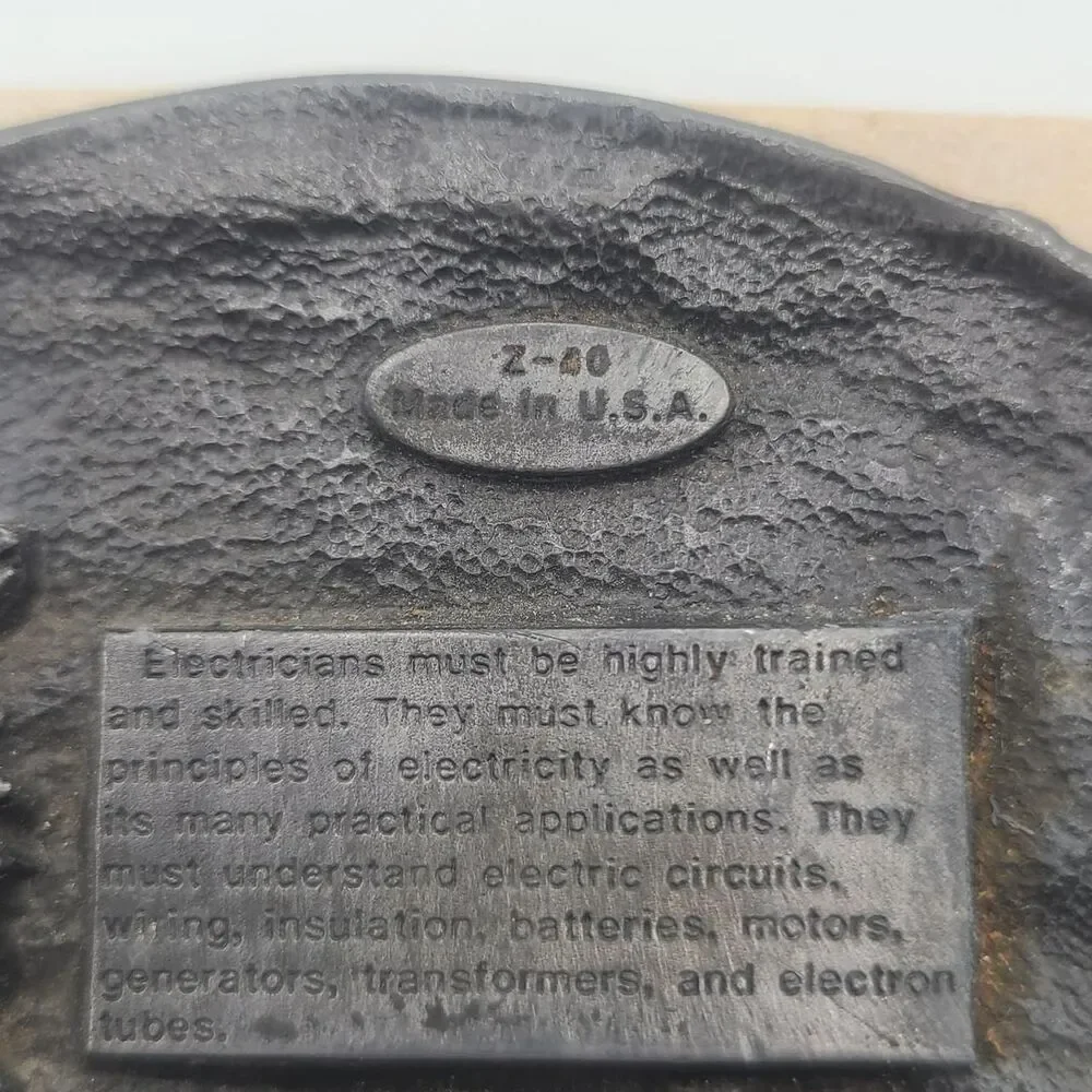 Source Unknown electrician commemorative