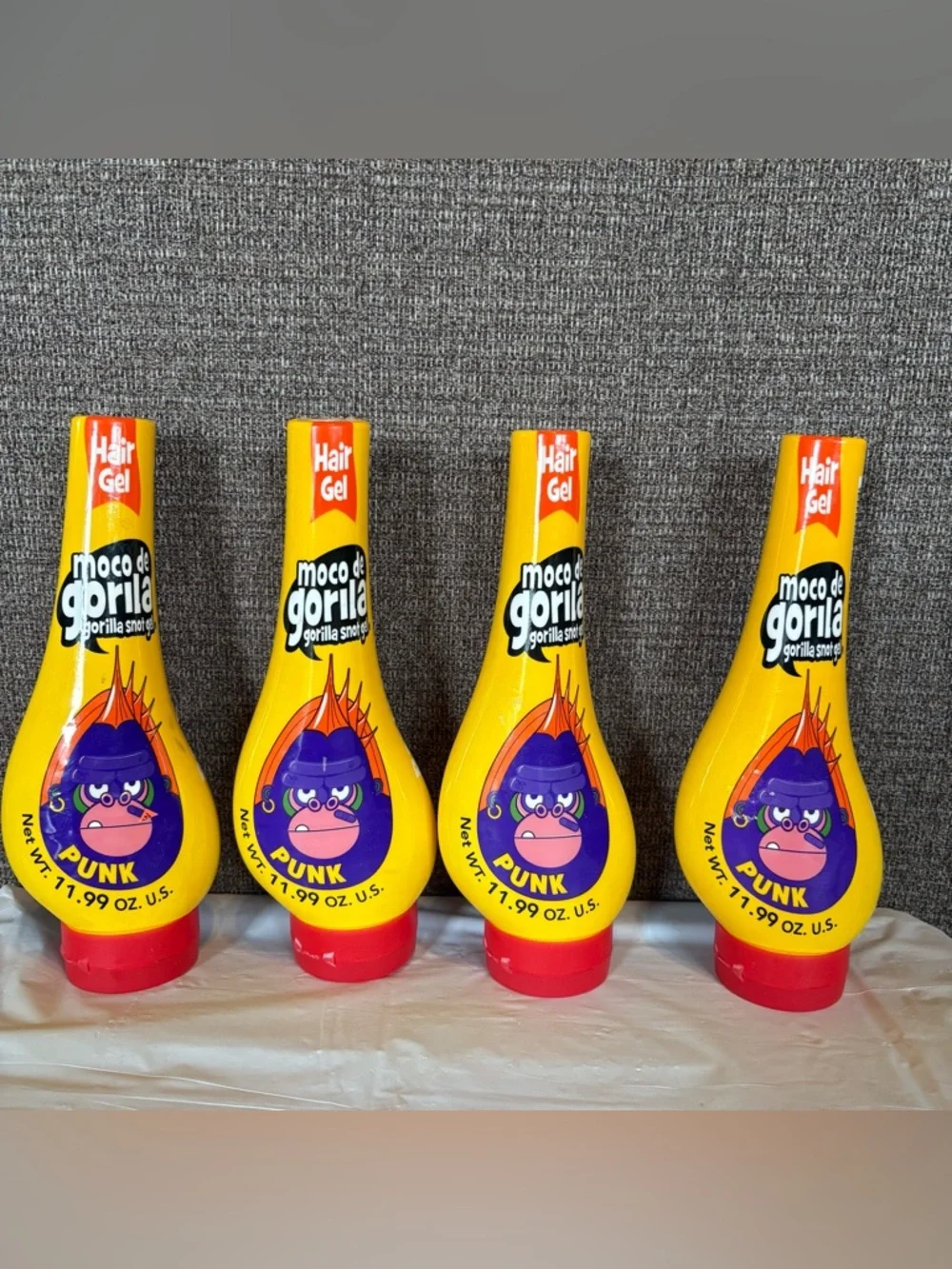 Gorilla Snot Gel Hair Styling Agent 4 Pack 11.99 Ounce High Hold Formula‎ Punk