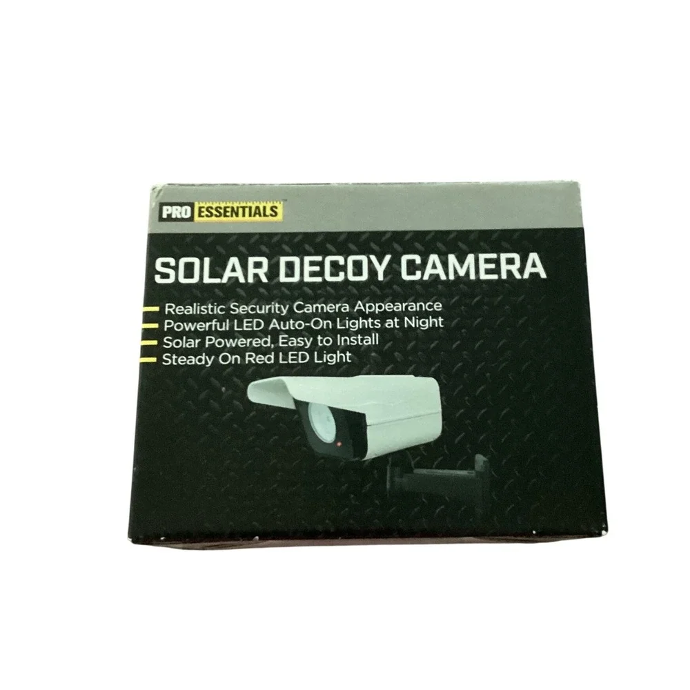 Pro Essentials Solar Decoy Camera Realistic Security Dummy‎ LED Light N0303 New