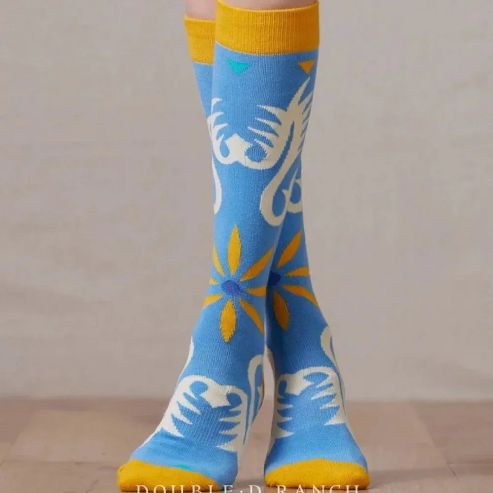 DOUBLE D RANCH DDR BOOT SOCKS--Women of the Range--Knee Length--One Size--New