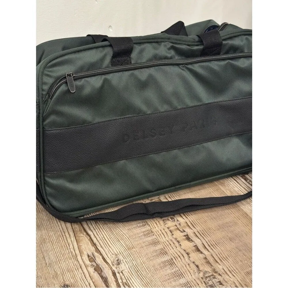 Delsey Paris Men's Dark Green Laptop Weekender Bag duffel bag, luggage