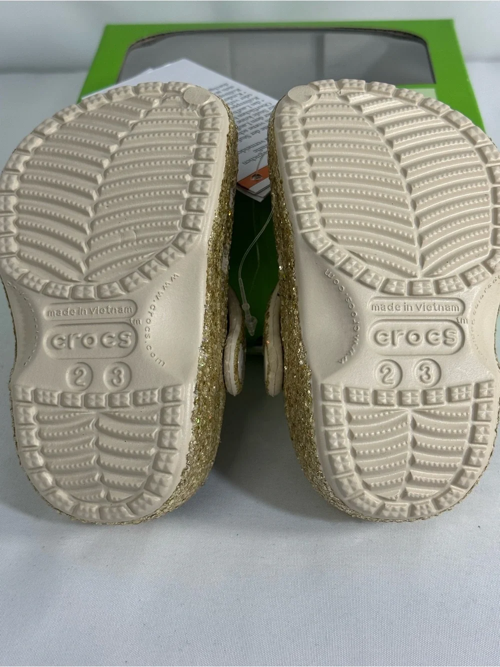 CROCS glitter covered