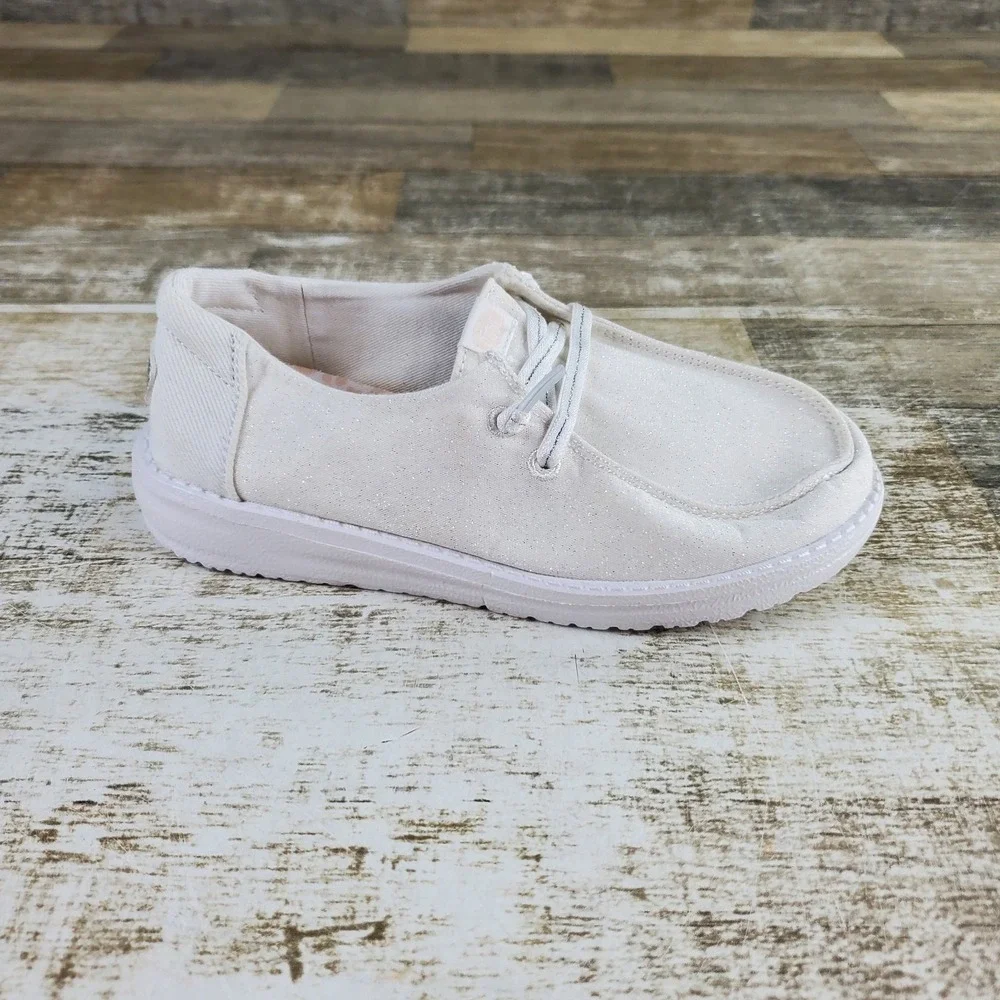 Hey Dude Youth Wally Kids Slip On Loafer Shoes Sz 13‎ C13 Shimmer