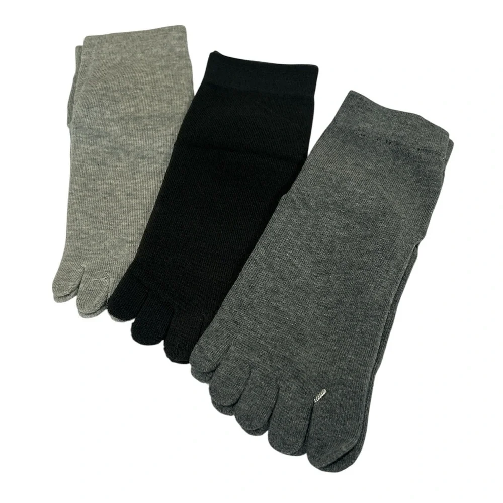 Men's Toe Socks - Black and Gray