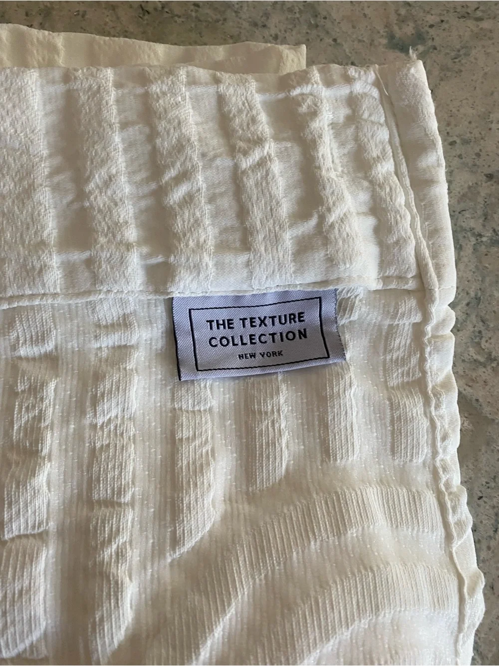 The Texture Collection shower curtain