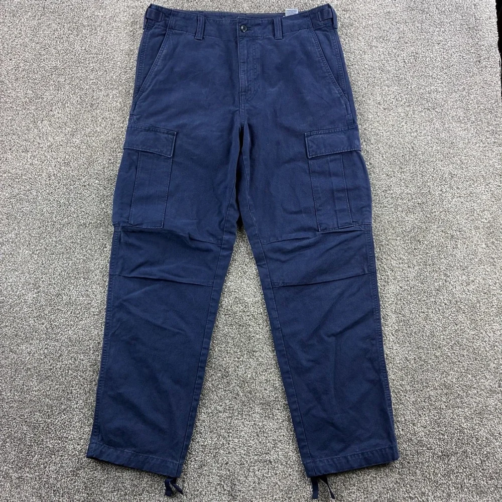 Banana Republic Military‎ Cargo Pants Mens 33R Blue Cotton Utility Gorpcore