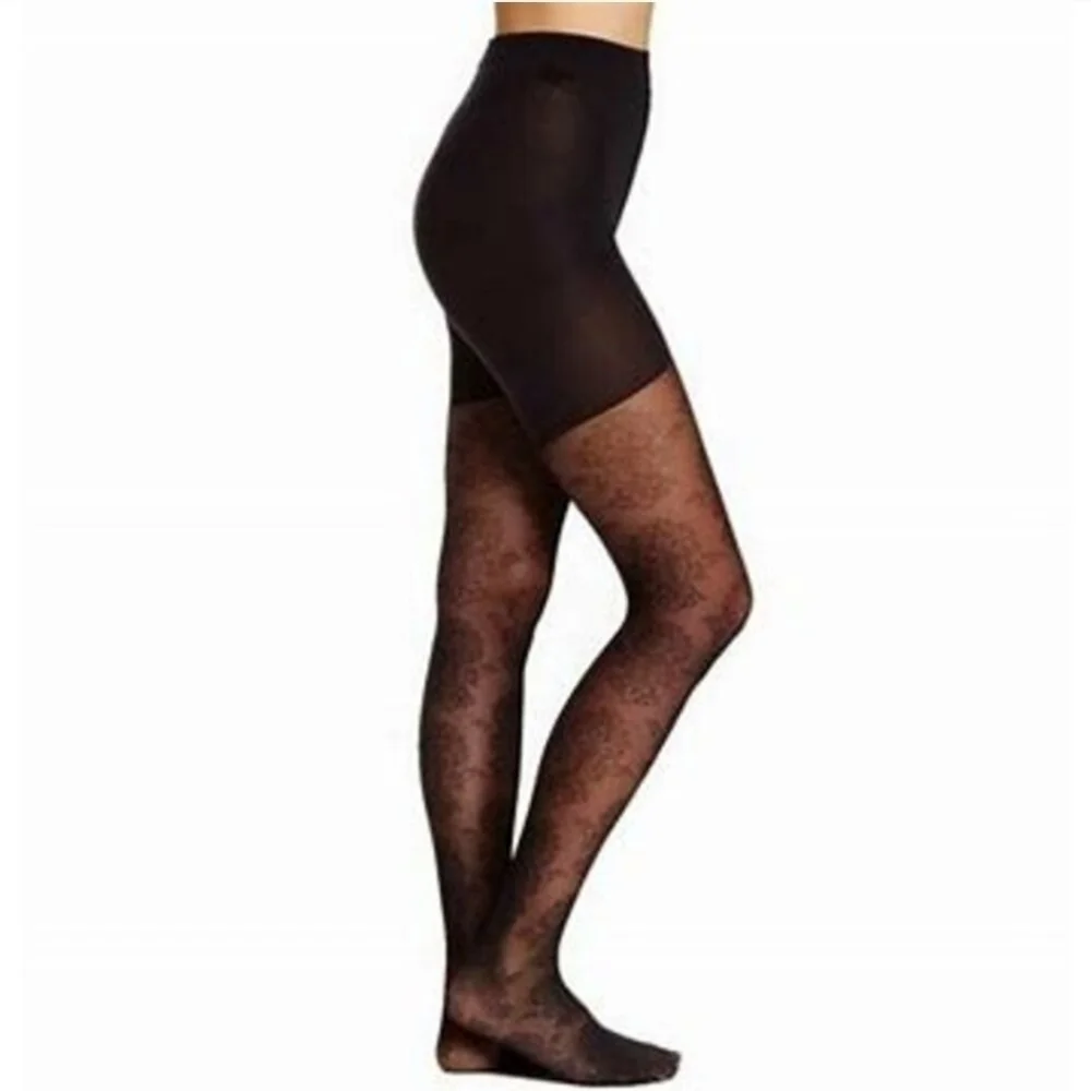 Spanx Star Power Center-Stage Patterned Shaping Tights Medallion Size B New