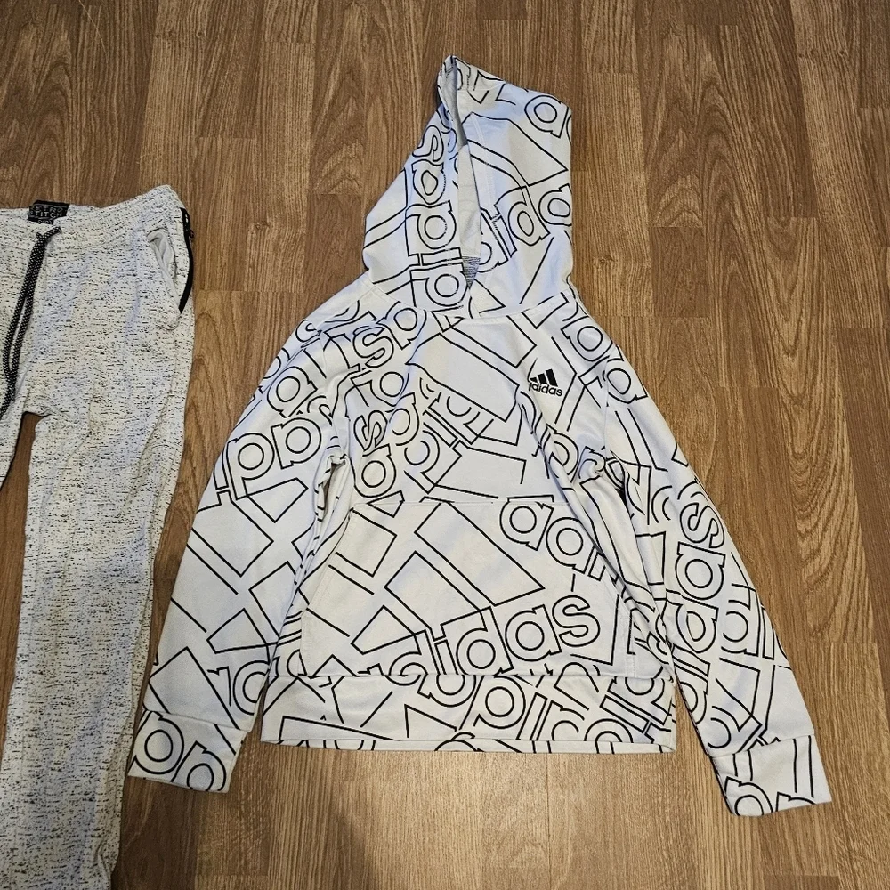 adidas hoodie white