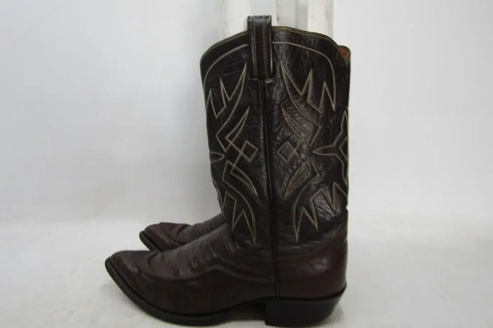 TONY LAMA Gold Label Mens Size 9.5 D Brown Leather Cowboy Western Boots