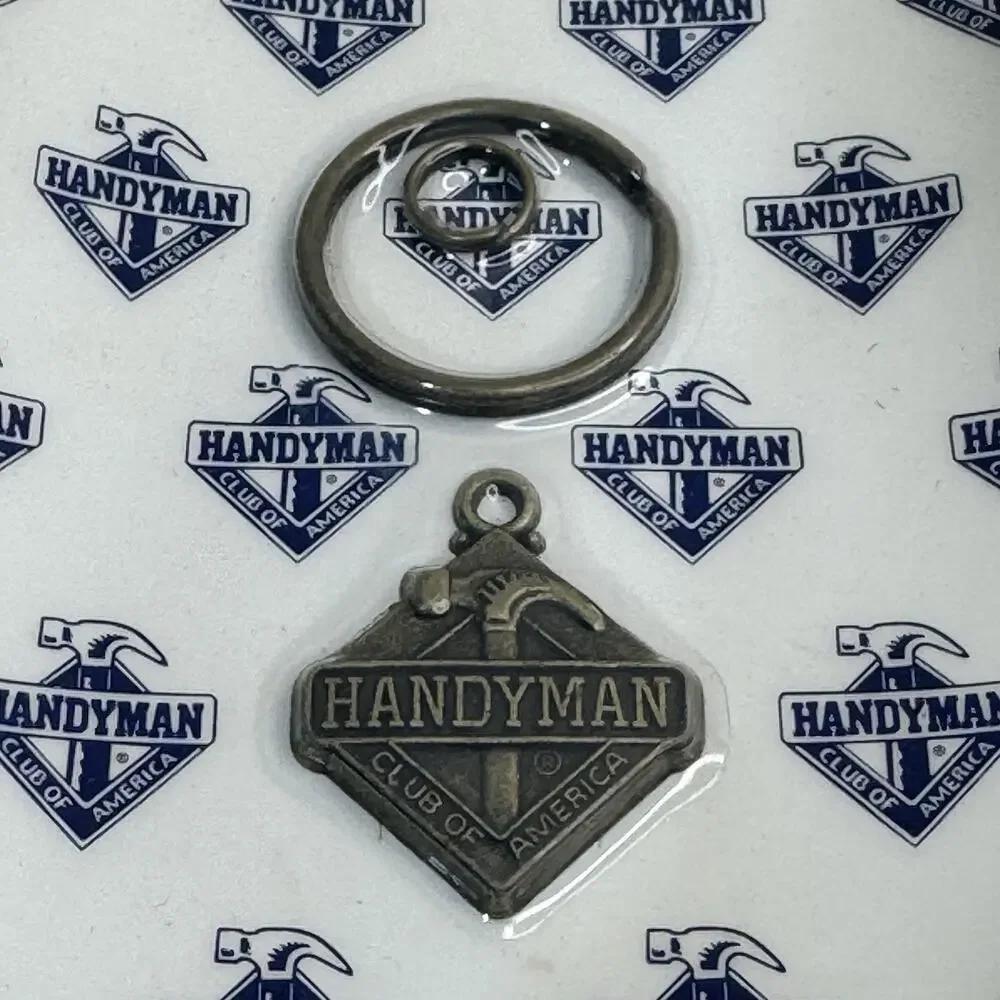 Handyman Club Of America Small Zipper Pull Keychain Pendant Hammer Membership