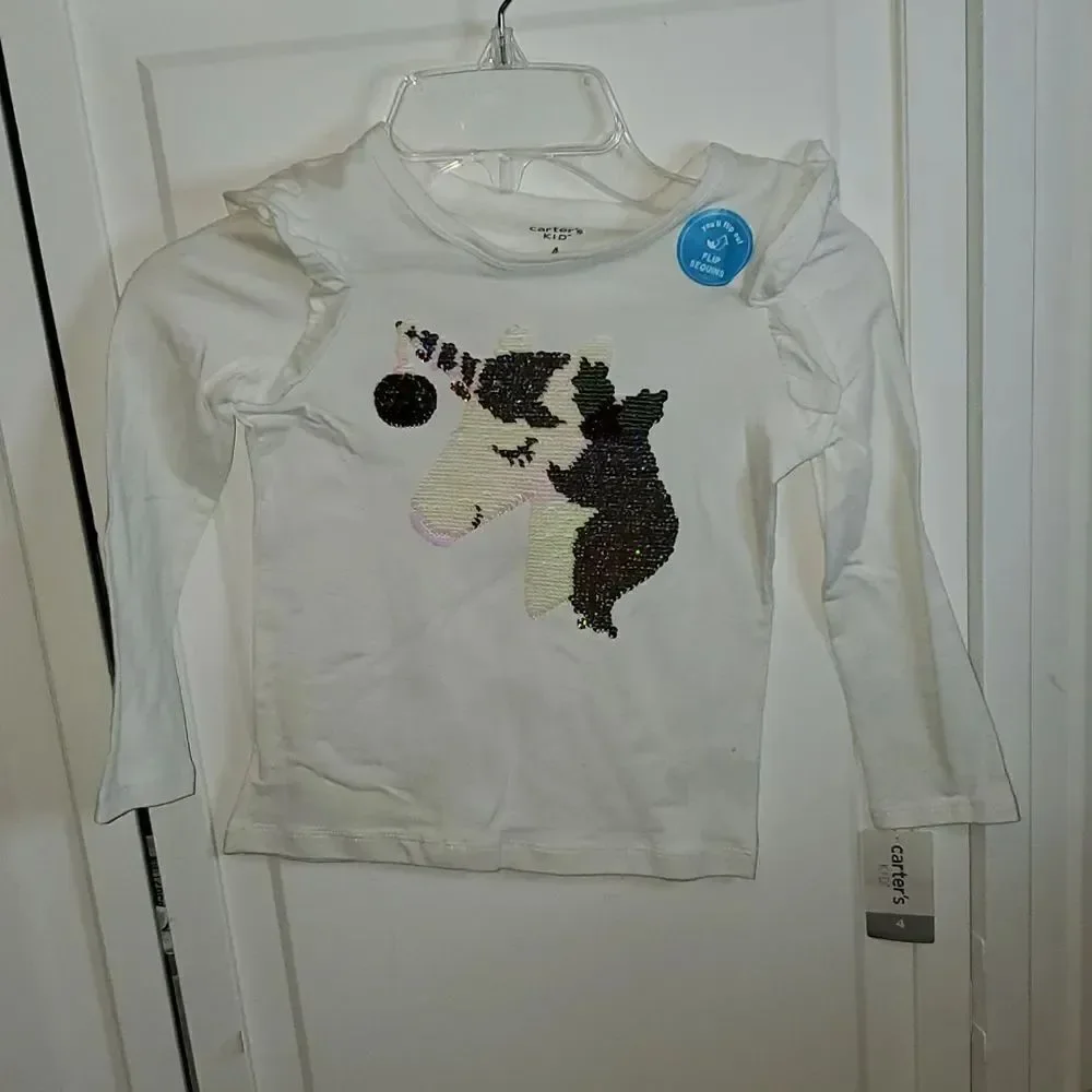Carter's Kid Reversible Sequin Shirt