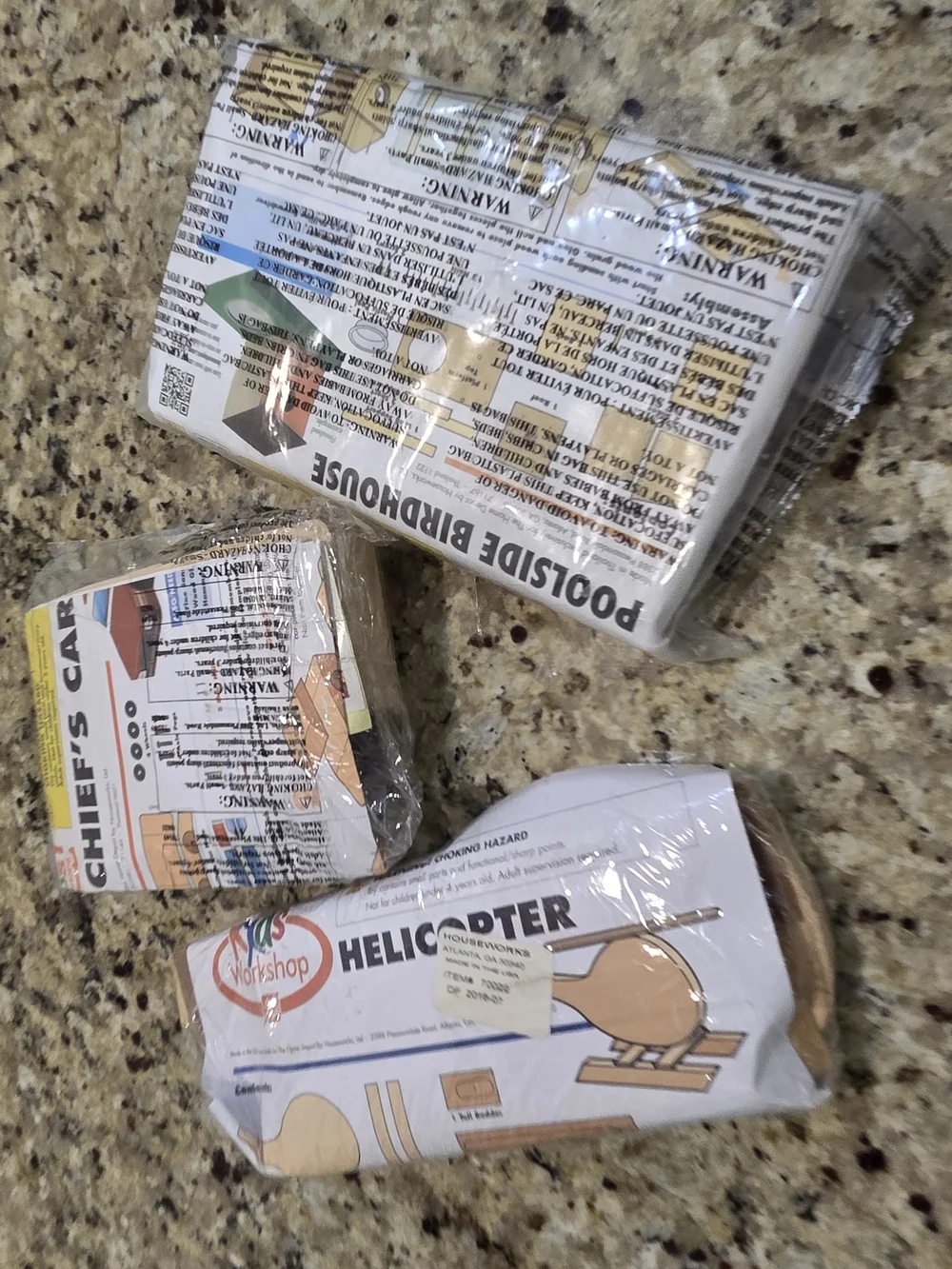 Lot of 3 Home Depot Kids Workshop Craft Kits NEW Sealed Pins DIY Wood Car