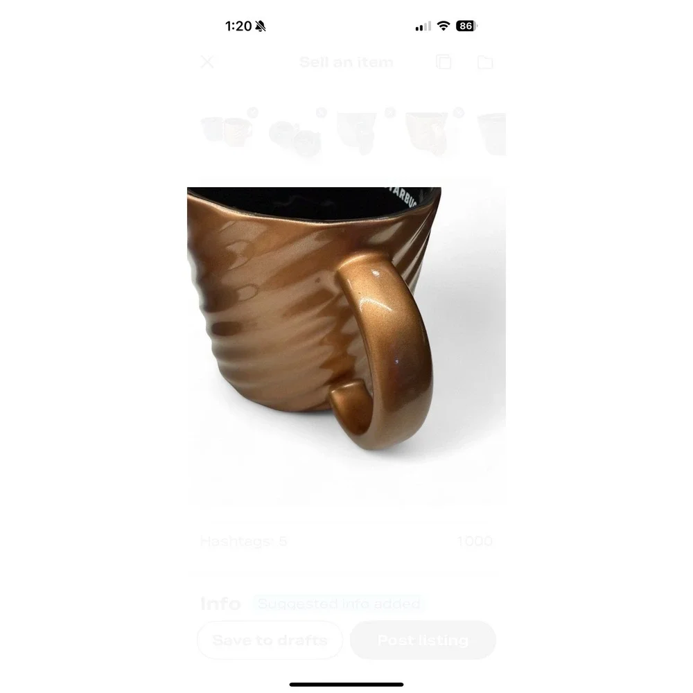 Starbucks metallic coffee