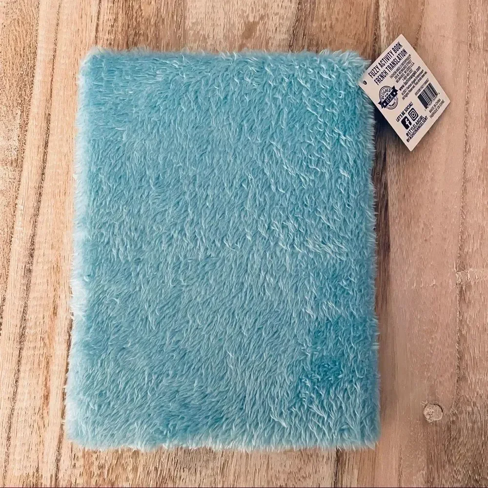 NWT Blue Ranbit Bunny Fuzzy Journal Inspirational Motivational Activity Book