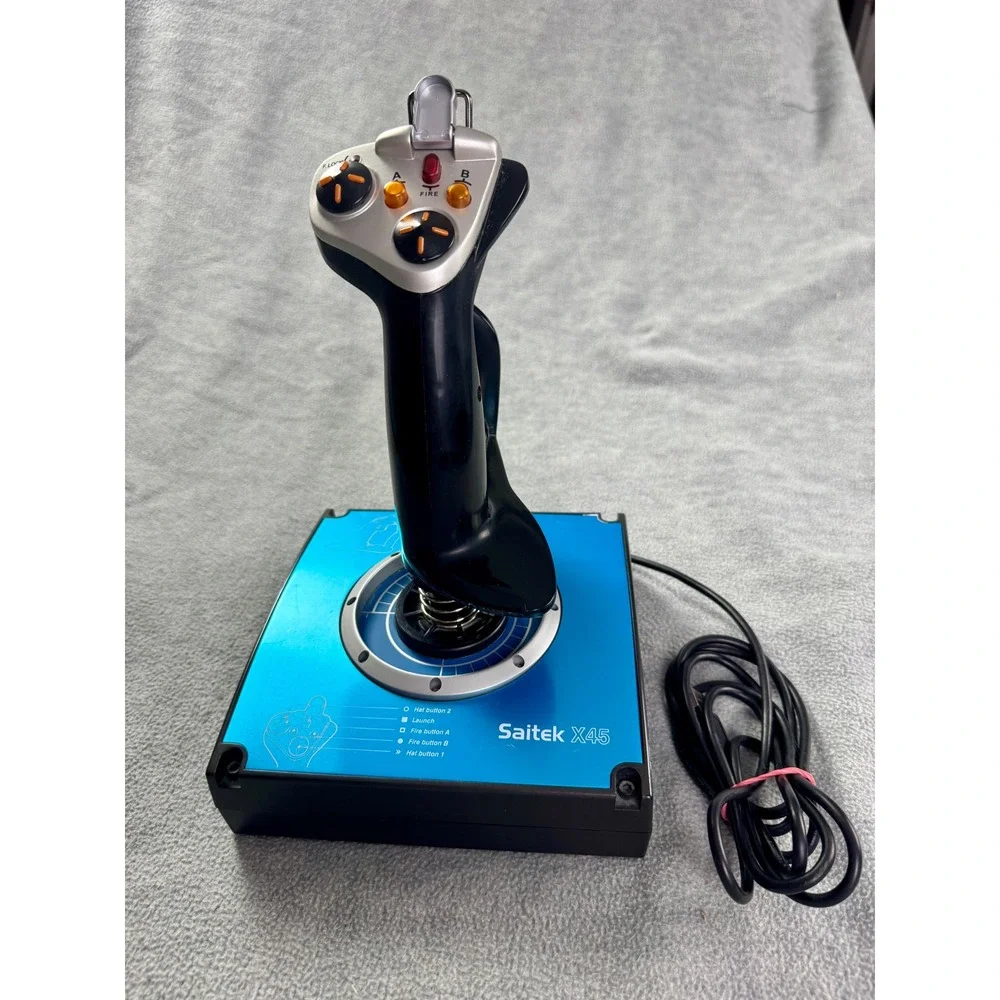 Saitek‎ X45 Digital Flight Control Stick Joystick PC Flight Simulator Controller