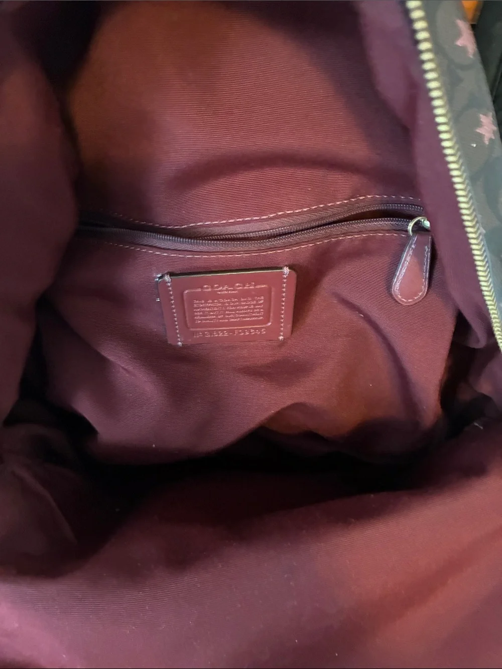 Coach backpack brown