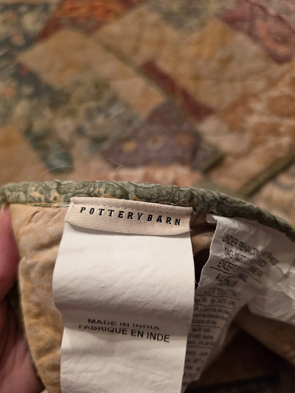 Pottery Barn queen‑size pottery