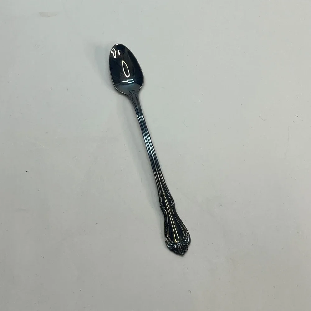 Oneida Stainless Steel Espresso Spoon Ornate Scroll Handle Demitasse‎ 5.5 Inch