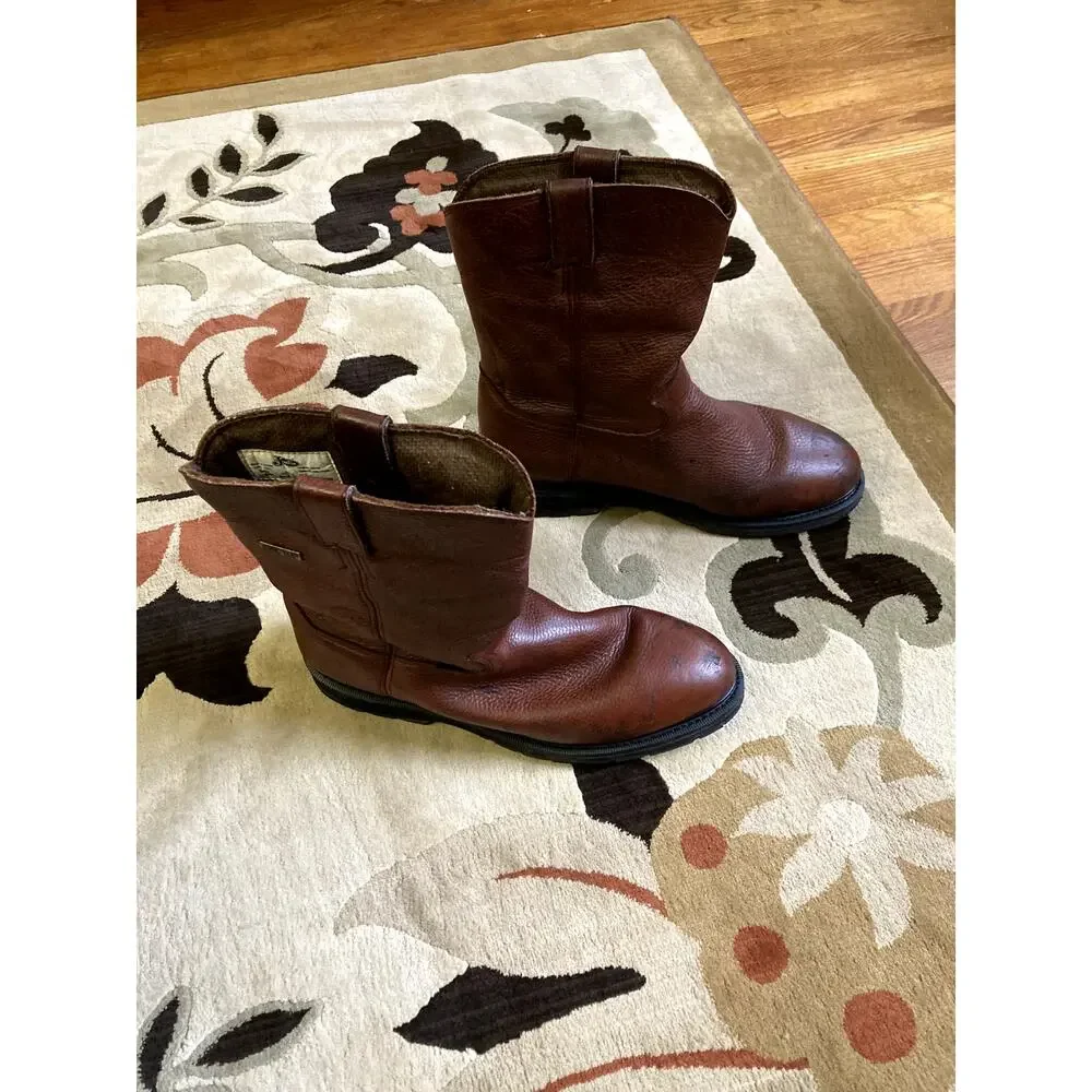 Justin brown leather