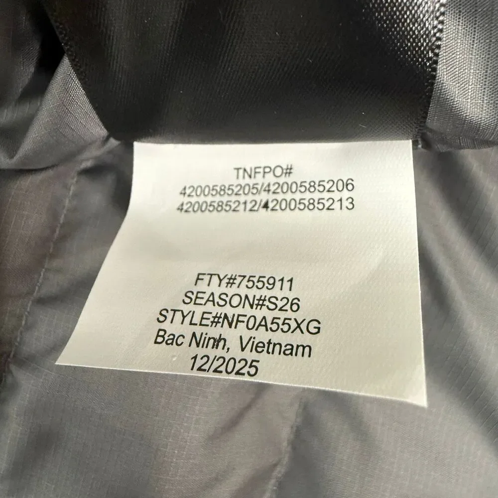 The North Face new tags