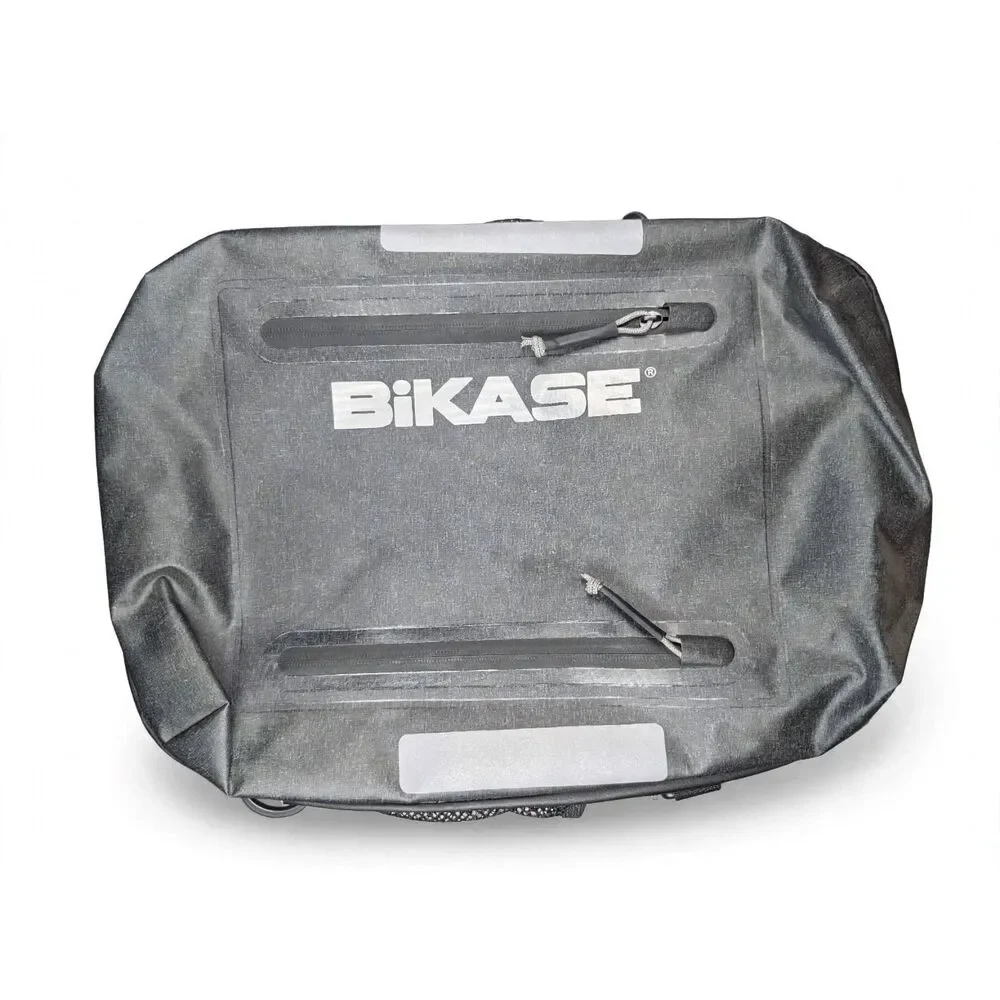 BiKASE Waterproof Bicycle Rack Trunk Bag Gray Neon Yellow Used Excellent
