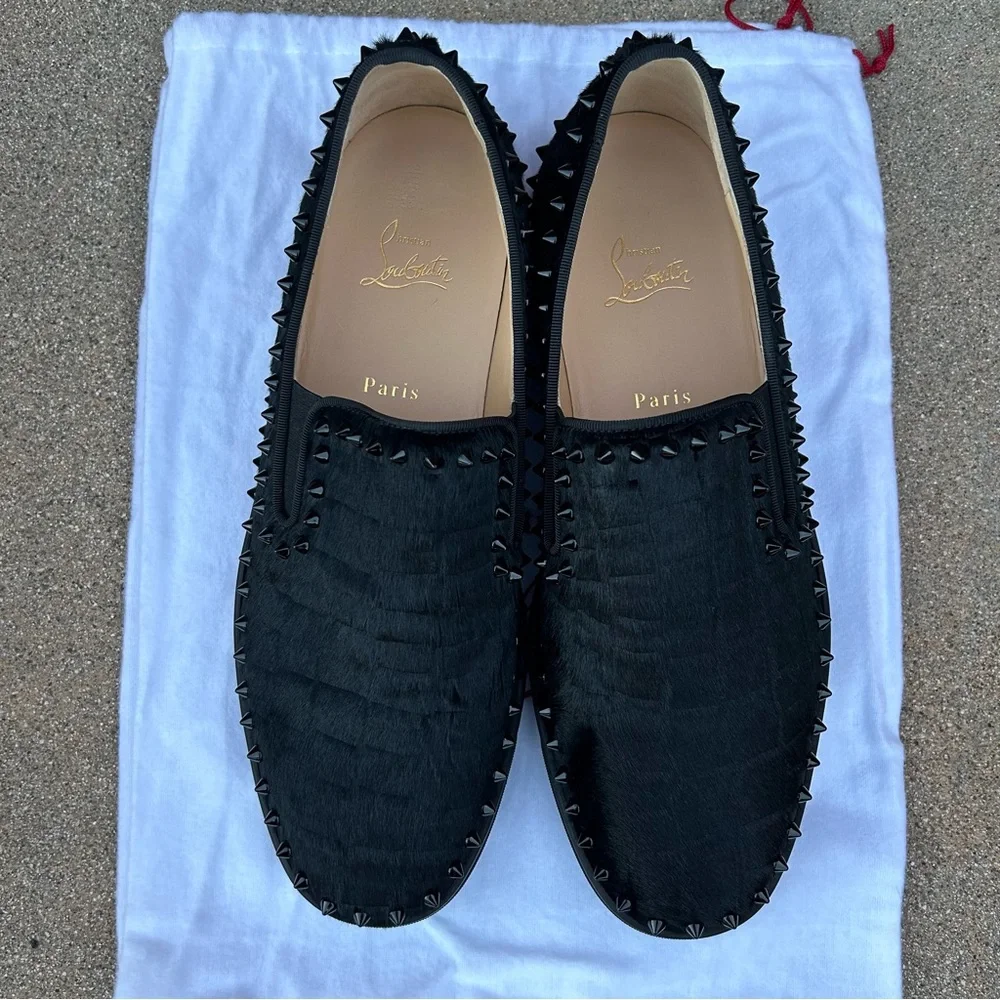 Christian Louboutin sleek stud tan