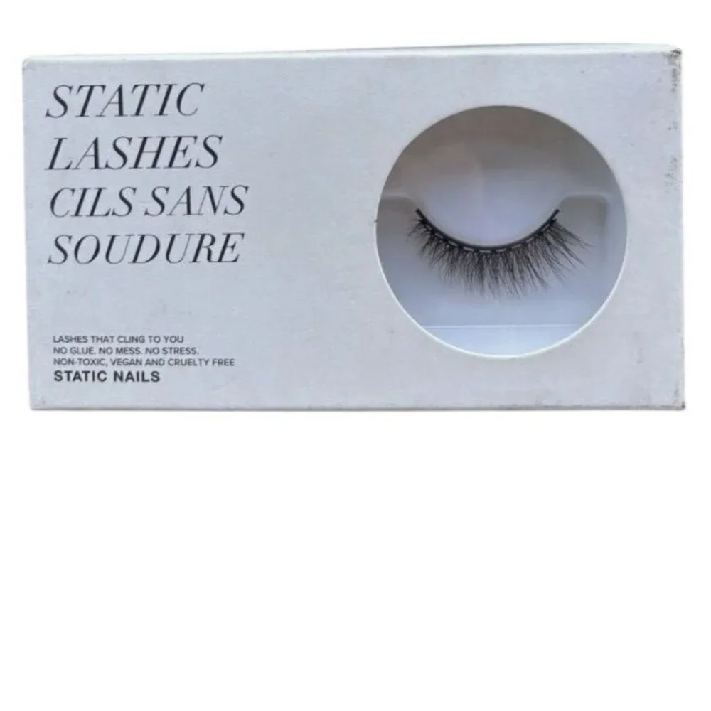 Static Lashes On The List False Eyelashes No Glue No Mess Black Falsies