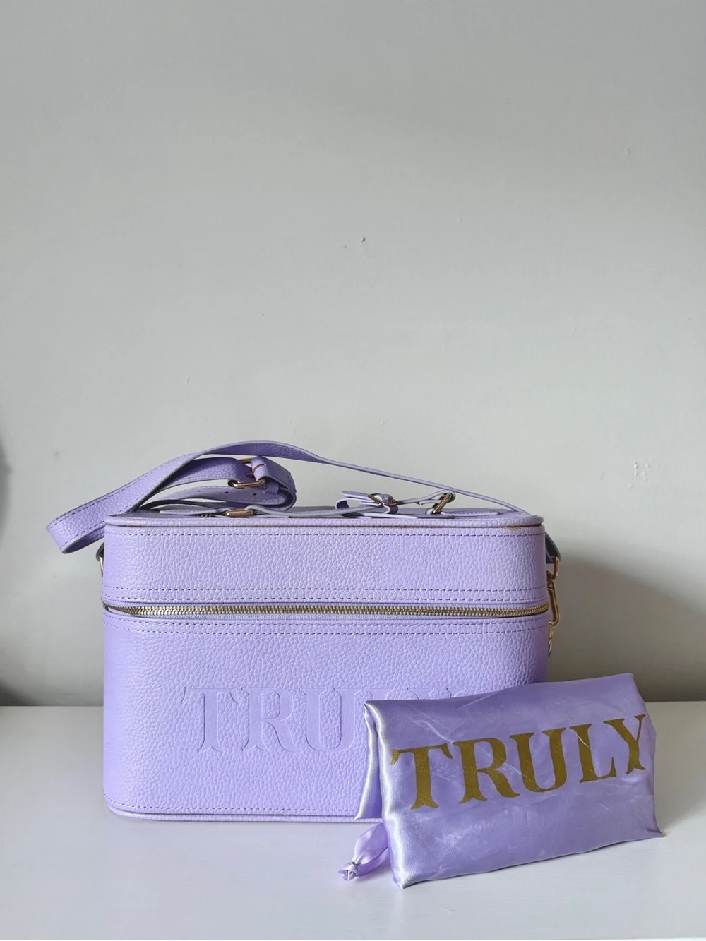 TRULY Beauty Limited Edition Lavender Vanity Case Travel Makeup Bag