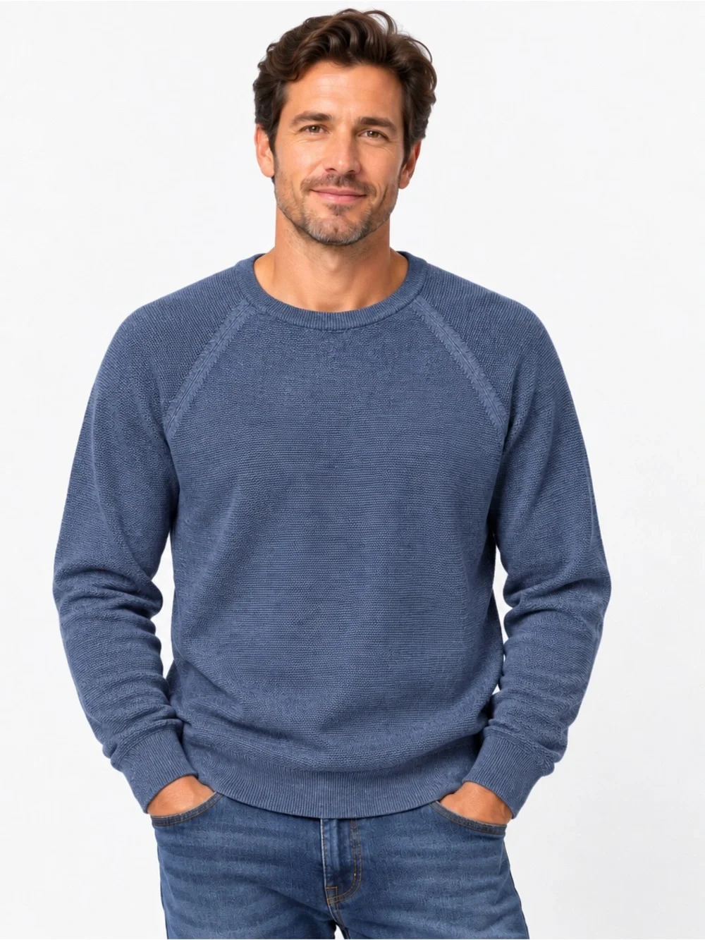 J.Crew Men’s 100% Cotton Dark Blue Crewneck Sweater Medium NWT