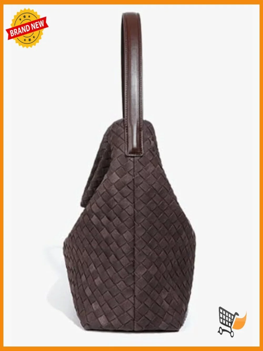 Woven Slouchy Suede Hobo Tote Bag Shoulder Purse Crossbody